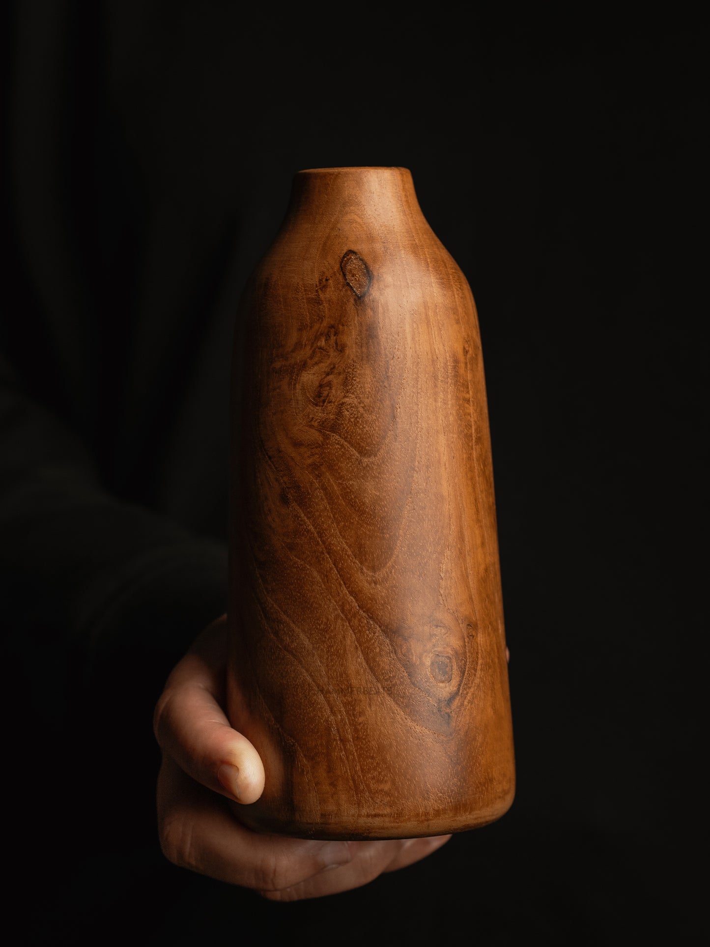 Acorn Wooden Vase