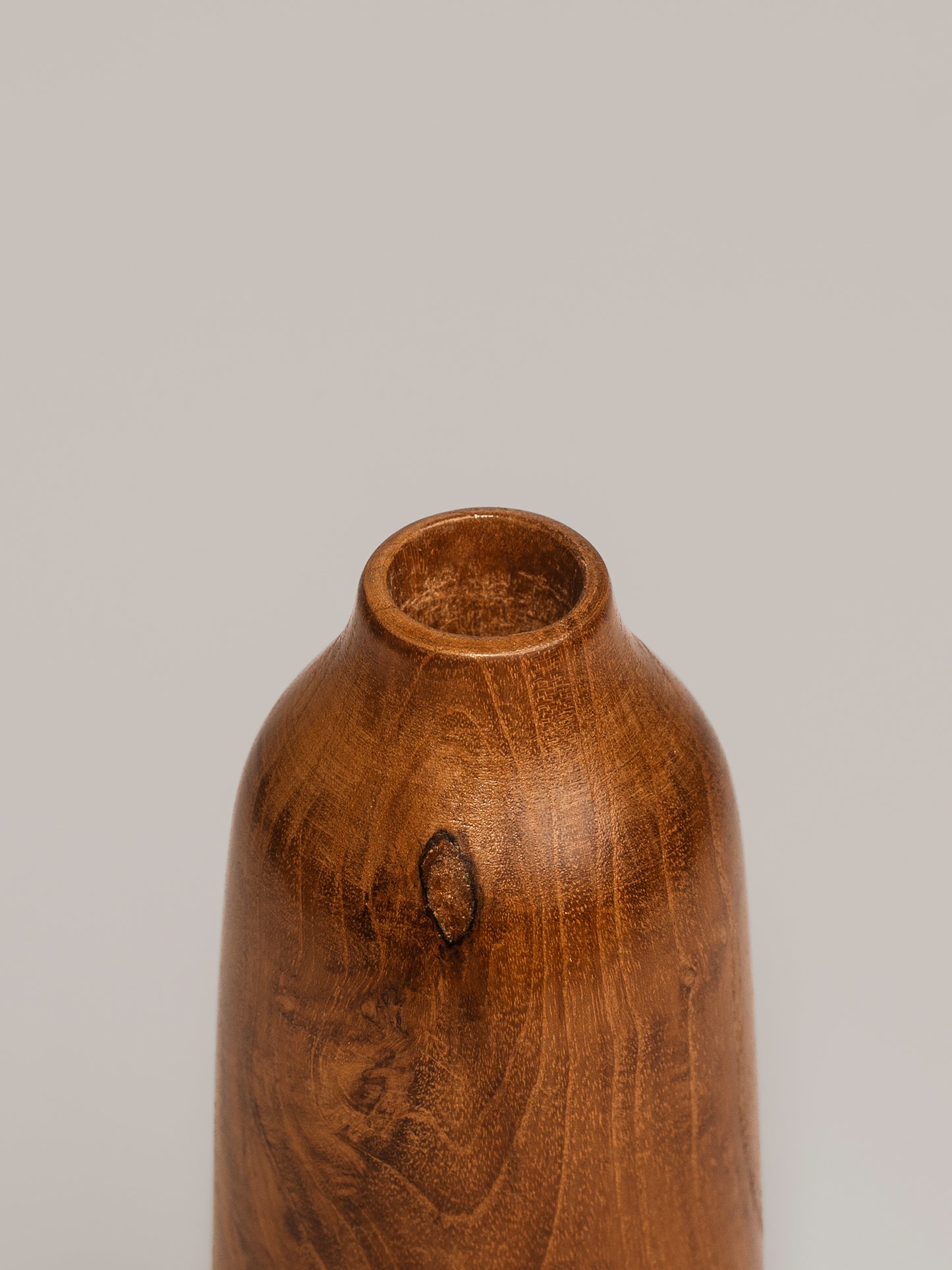Acorn Wooden Vase