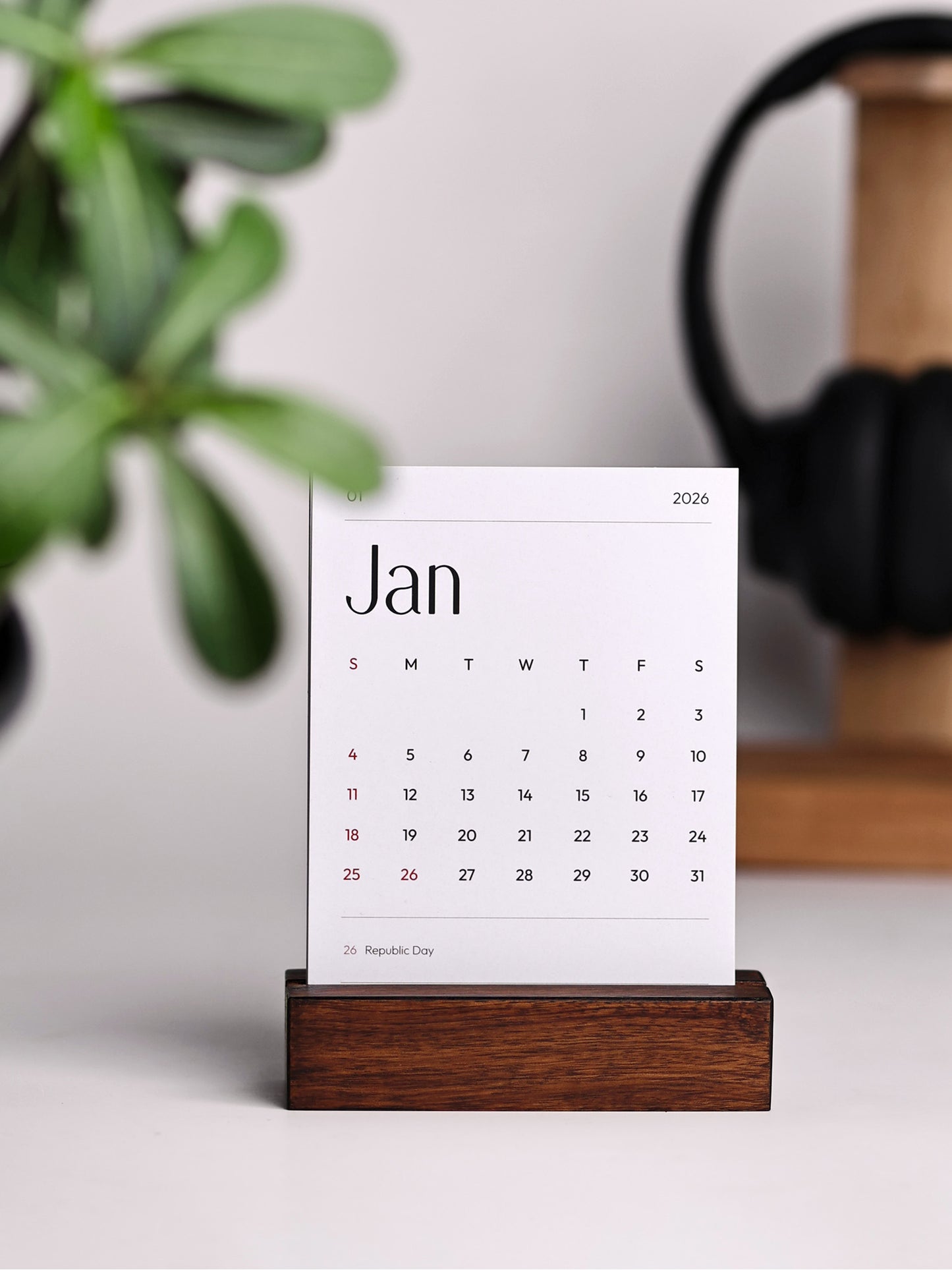 Minimalist 2026 Desk Calendar