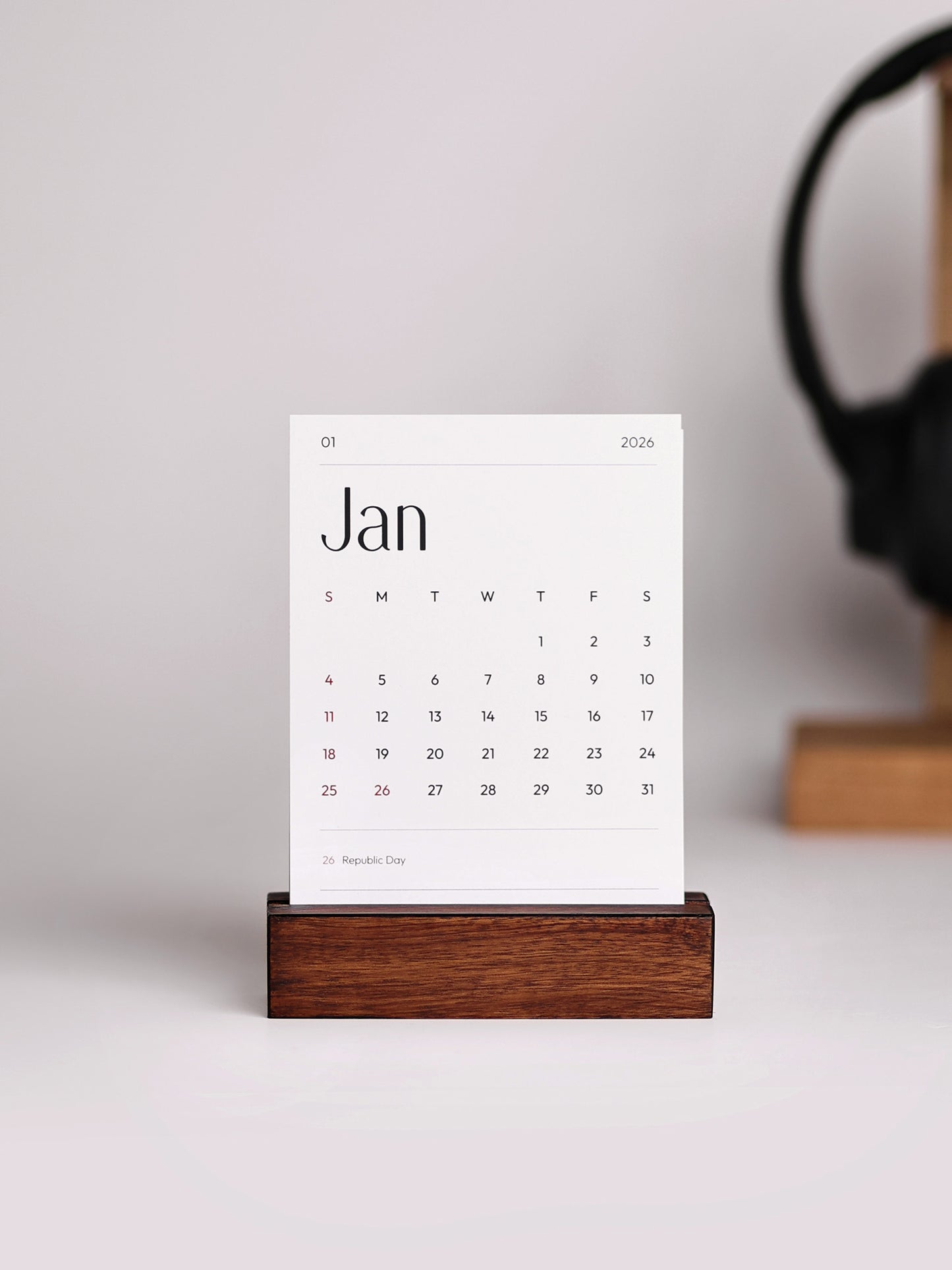 Minimalist 2026 Desk Calendar