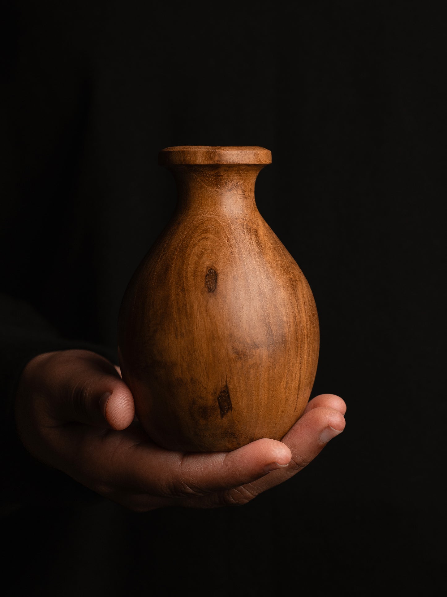 Pebble Wooden Vase