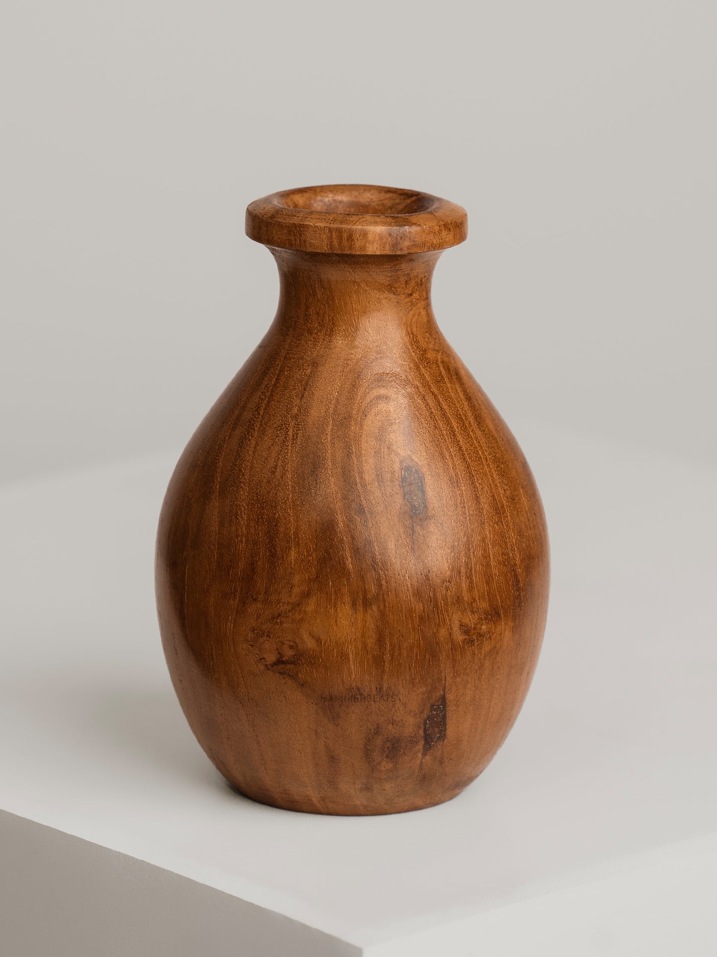 Pebble Wooden Vase