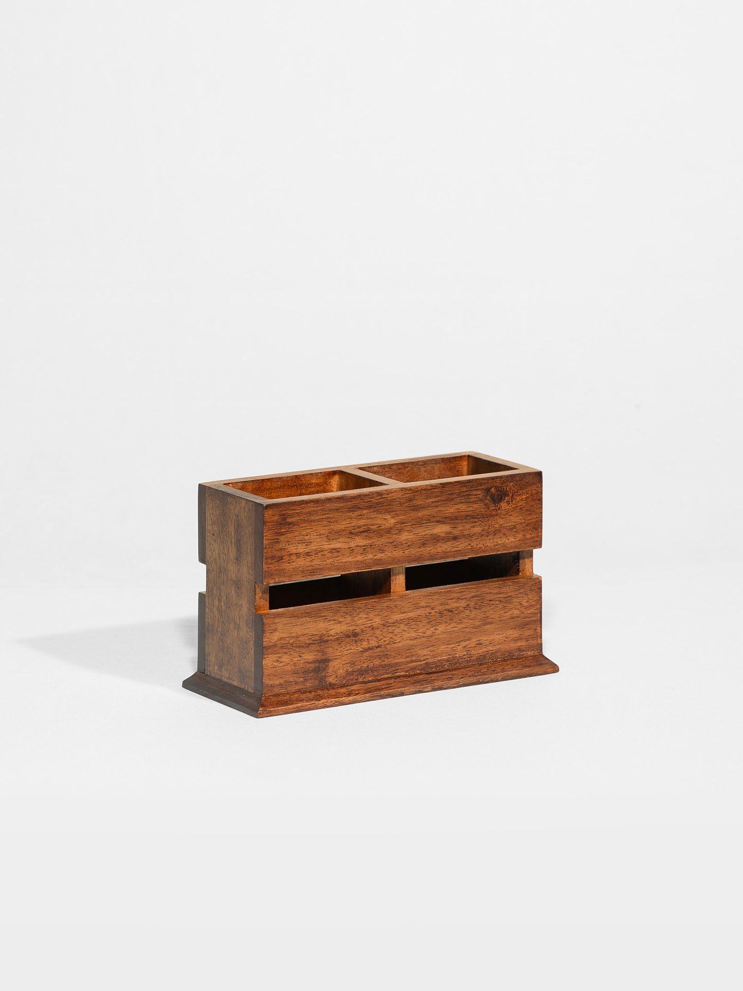 Wooden cutlery stand