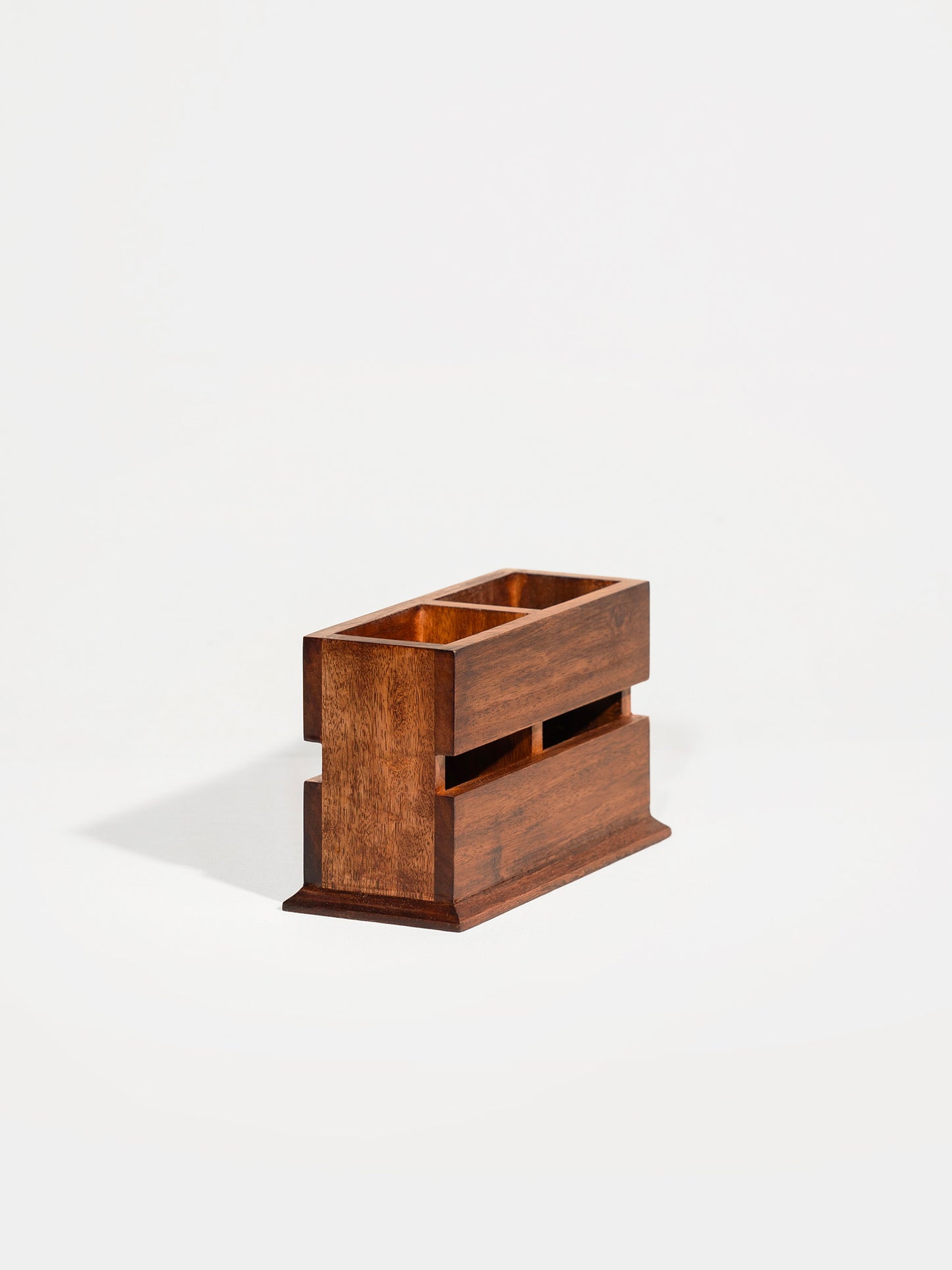 Wooden cutlery stand